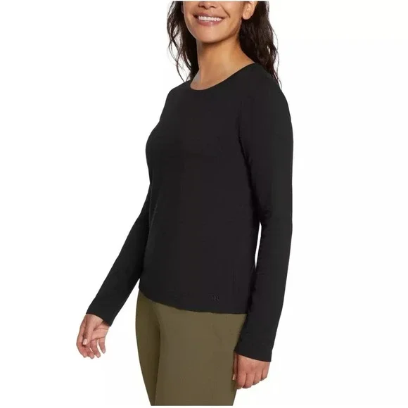 Banana Republic Women's Classic Crew Neck 2-Pack T-Shirt, Black/White, Size XL ✅ - Picture 2 of 7